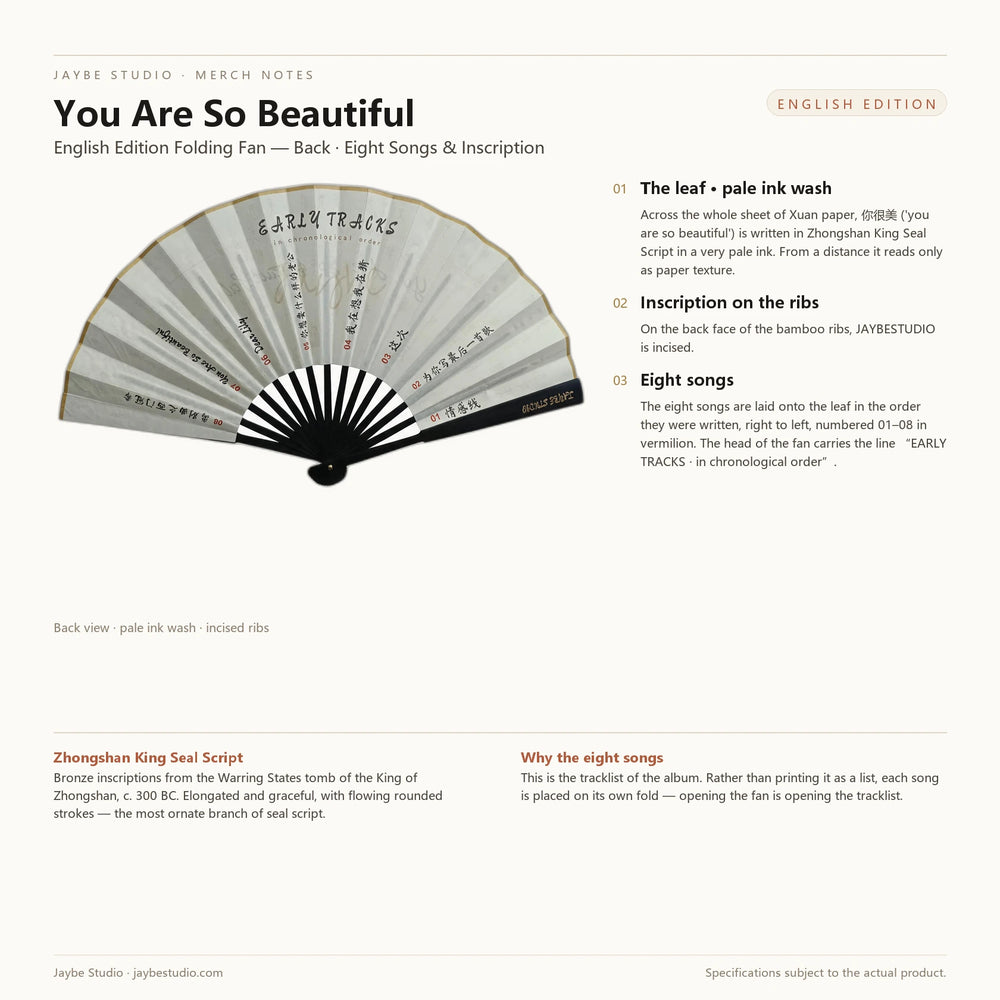 You Are So Beautiful — back, English notes